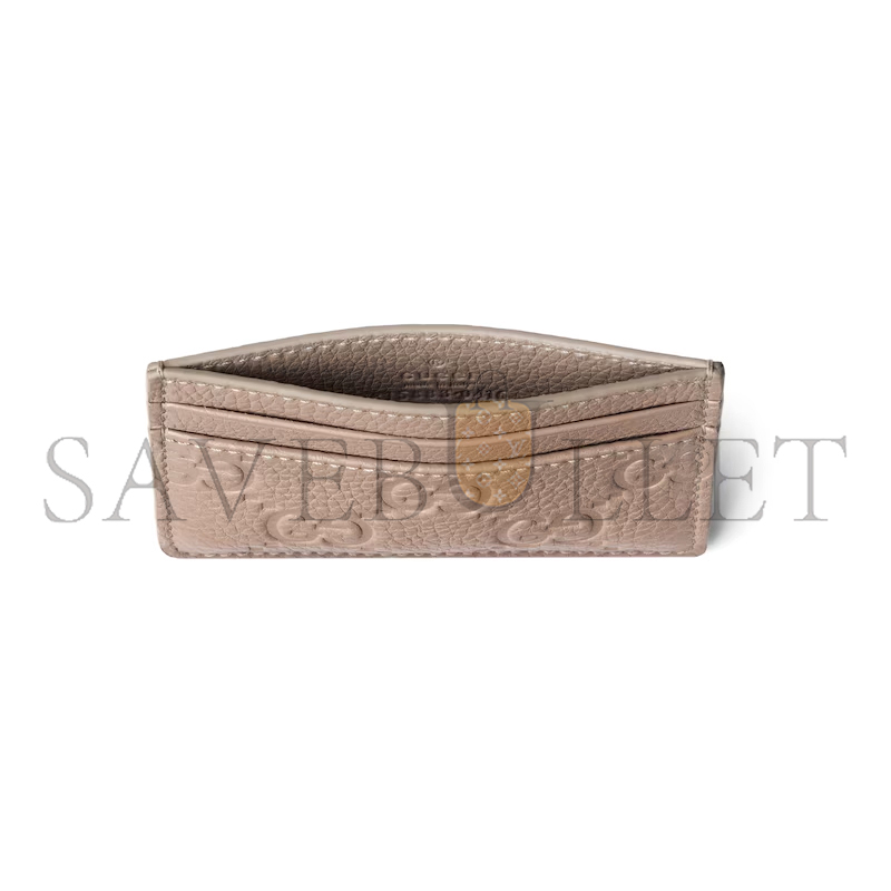 GUCCI GG EMBLEM CARD CASE 815883 (10*7cm) GUCCI GG EMBLEM CARD CASE 815883 (10*7cm)