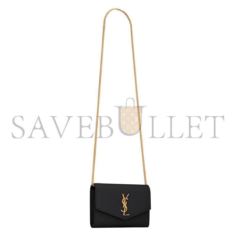 YSL UPTOWN CHAIN WALLET IN GRAIN DE POUDRE EMBOSSED LEATHER 6077881GF0J1000 (19*12*3cm) YSL UPTOWN CHAIN WALLET IN GRAIN DE POUDRE EMBOSSED LEATHER 6077881GF0J1000 (19*12*3cm)