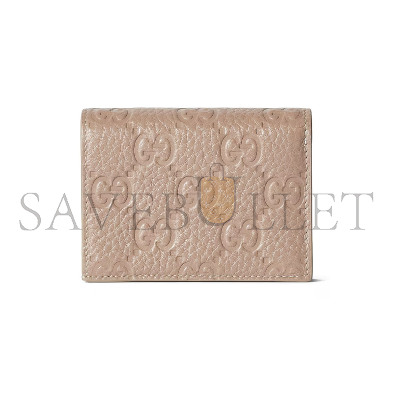 GUCCI GG EMBLEM MINI WALLET 815901 (11*9*3cm)