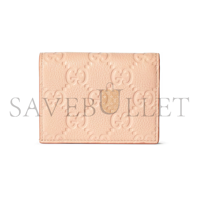 GUCCI GG EMBLEM MINI WALLET 815901 (11*9*3cm)