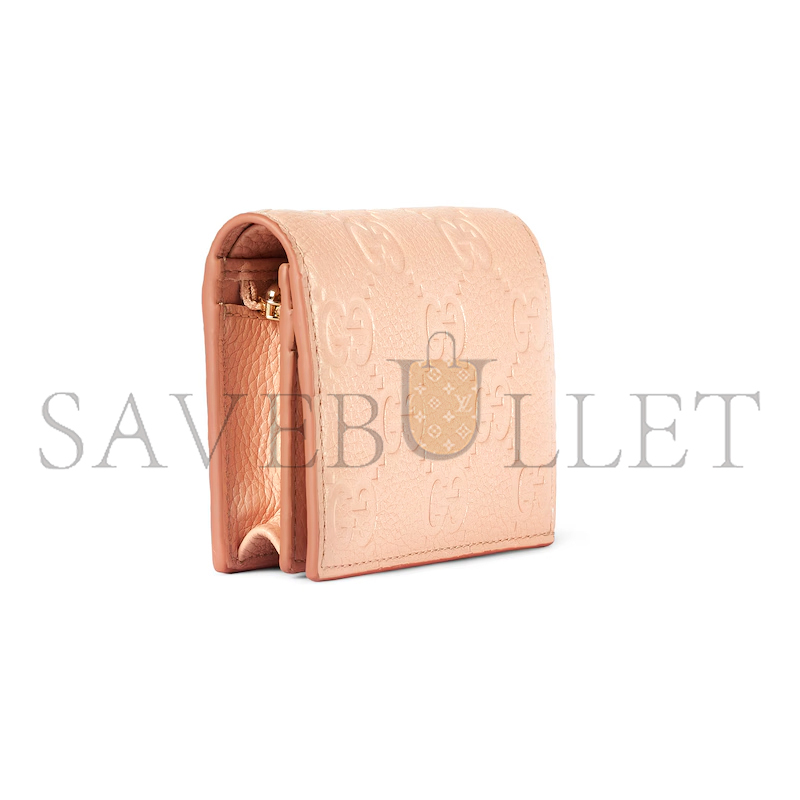 GUCCI GG EMBLEM MINI WALLET 815901 (11*9*3cm)
