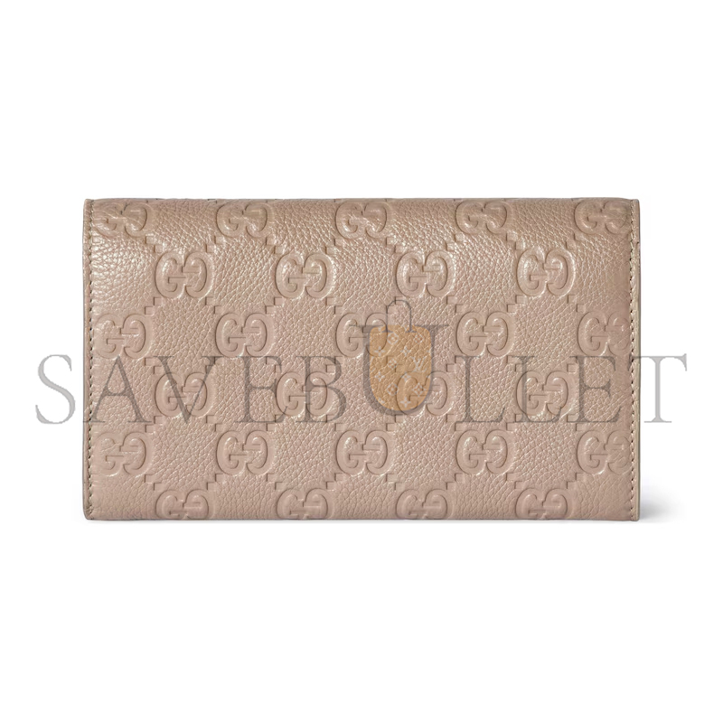 GUCCI GG EMBLEM CONTINENTAL WALLET 815922 (19*10*2.5cm)