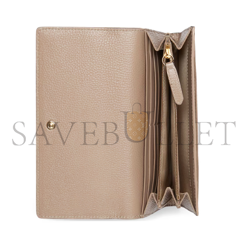GUCCI GG EMBLEM CONTINENTAL WALLET 815922 (19*10*2.5cm)