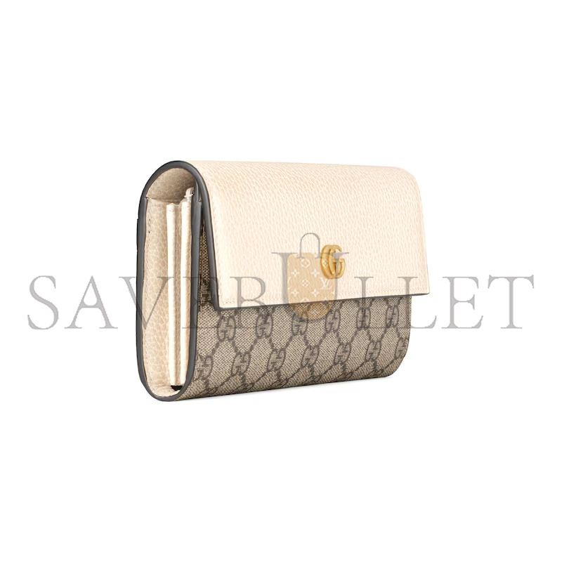 GUCCI GG MARMONT BI-COLOR CONTINENTAL WALLET 456116 (10*19*3.5cm) GUCCI GG MARMONT BI-COLOR CONTINENTAL WALLET 456116 (10*19*3.5cm)