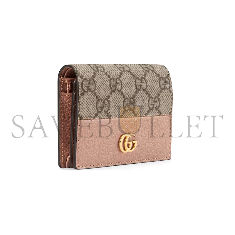 GUCCI GG MARMONT BI-COLOUR CARD CASE WALLET 658610 (11*8.5*3cm) GUCCI GG MARMONT BI-COLOUR CARD CASE WALLET 658610 (11*8.5*3cm)