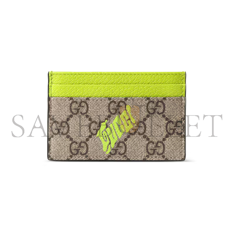 GUCCI BI-COLOR CARD CASE WITH PRINT 835322 (11*7cm) GUCCI BI-COLOR CARD CASE WITH PRINT 835322 (11*7cm)