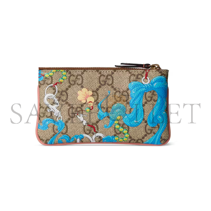 GUCCI ZIP KEY CASE WITH MOTIF 838892 (12.5*7*1.5cm) GUCCI ZIP KEY CASE WITH MOTIF 838892 (12.5*7*1.5cm)