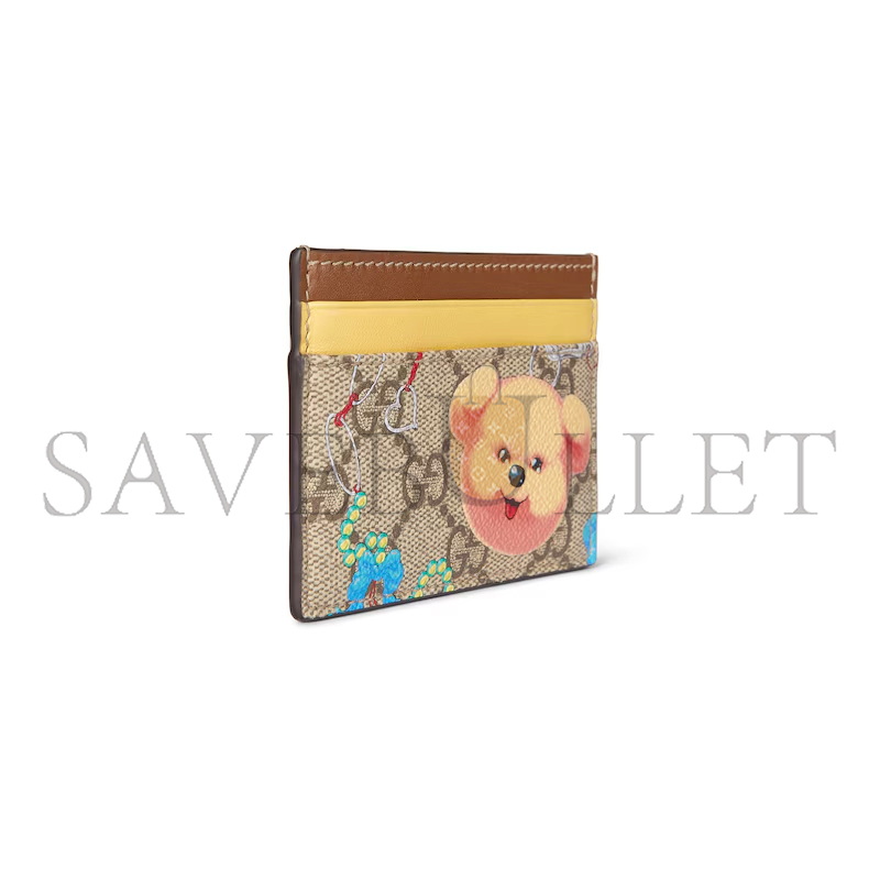 GUCCI CARD CASE WITH MOTIF 838900 (10*7cm) GUCCI CARD CASE WITH MOTIF 838900 (10*7cm)