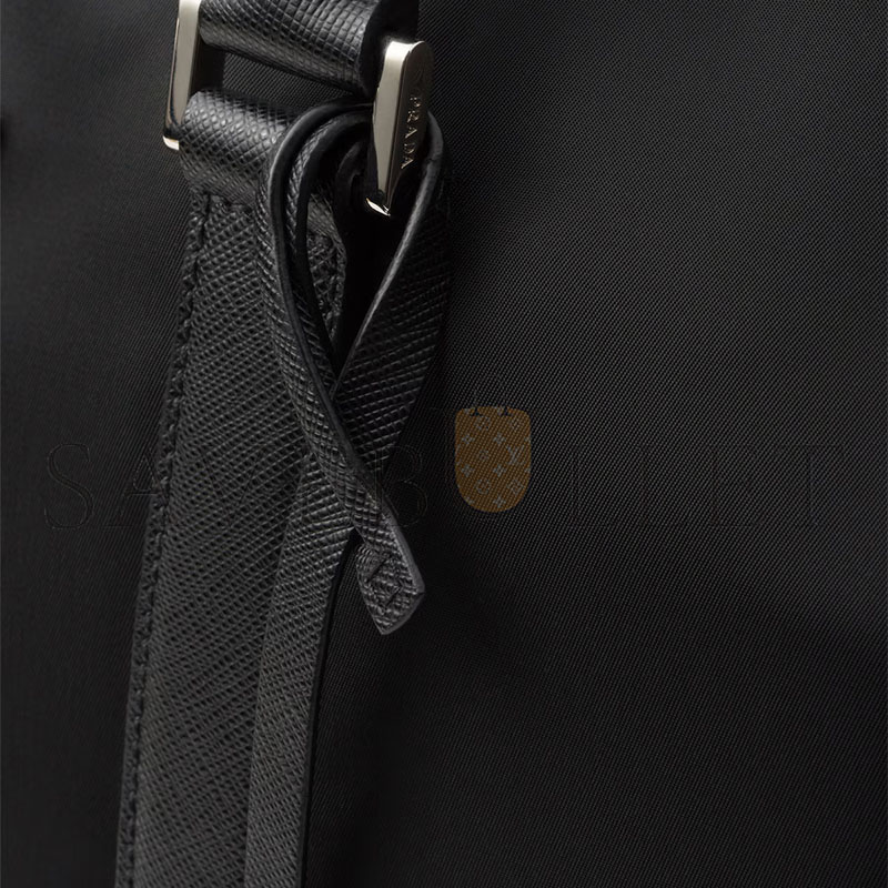 PRADA RE-NYLON AND SAFFIANO LEATHER DUFFEL BAG 2VC014 (45*27*23cm) 