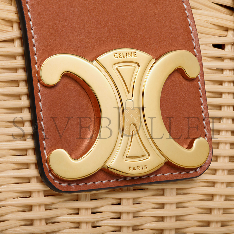 CELINE TEEN COUFFIN IN WICKER AND NATURAL CALFSKIN 116572FWE.02NT (32*14*7cm) CELINE TEEN COUFFIN IN WICKER AND NATURAL CALFSKIN 116572FWE.02NT (32*14*7cm)