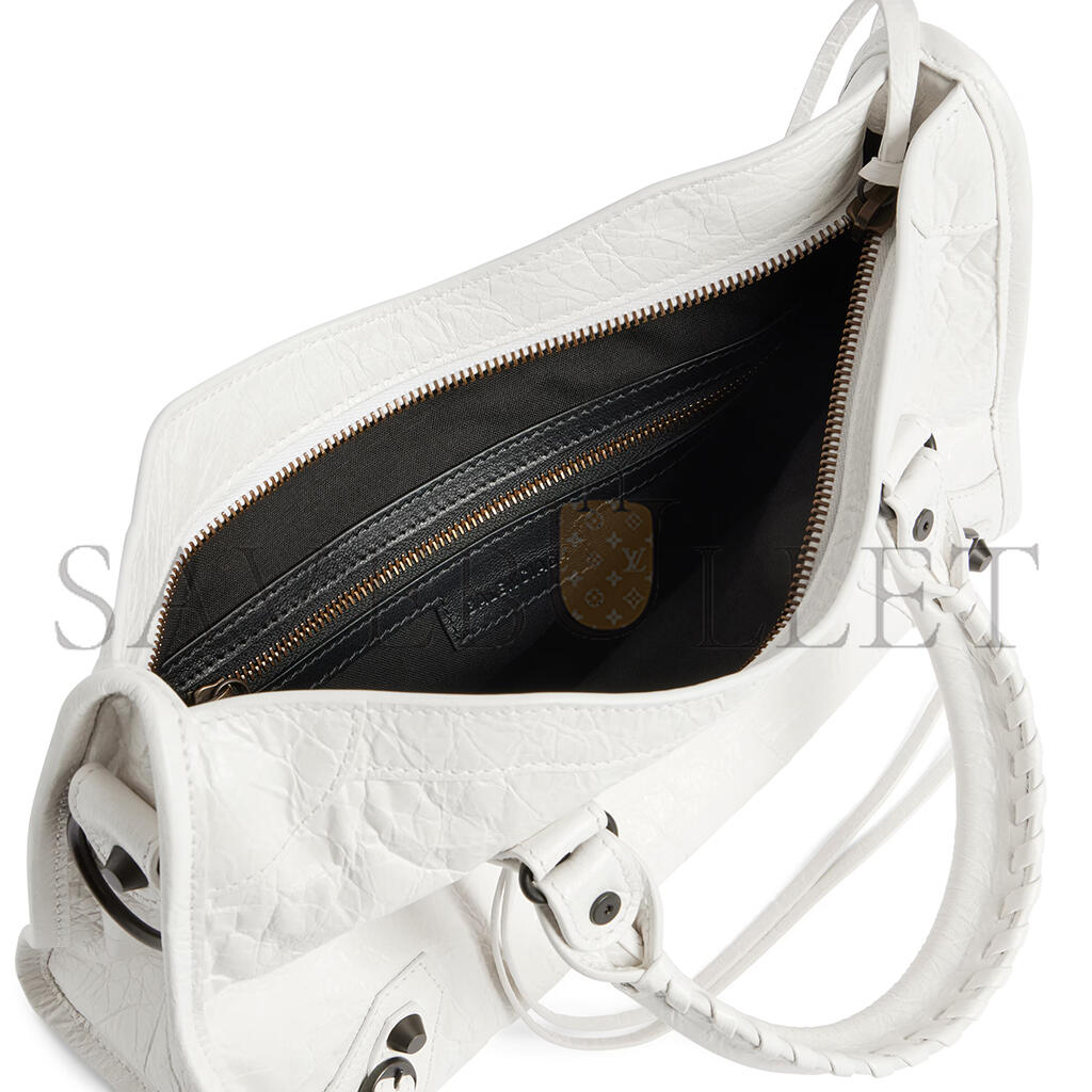 BALENCIAGA WOMEN'S LE CITY BAG SMALL IN WHITE 8114422ABEK9104 (29.9*19.1*9.9cm)