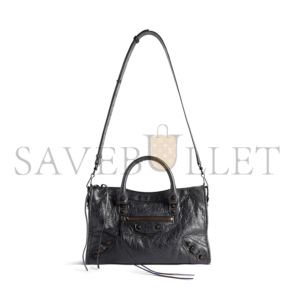 BALENCIAGA WOMEN'S LE CITY BAG SMALL IN BLACK 8114422ABEK1000 (29.9*19.1*9.9cm)