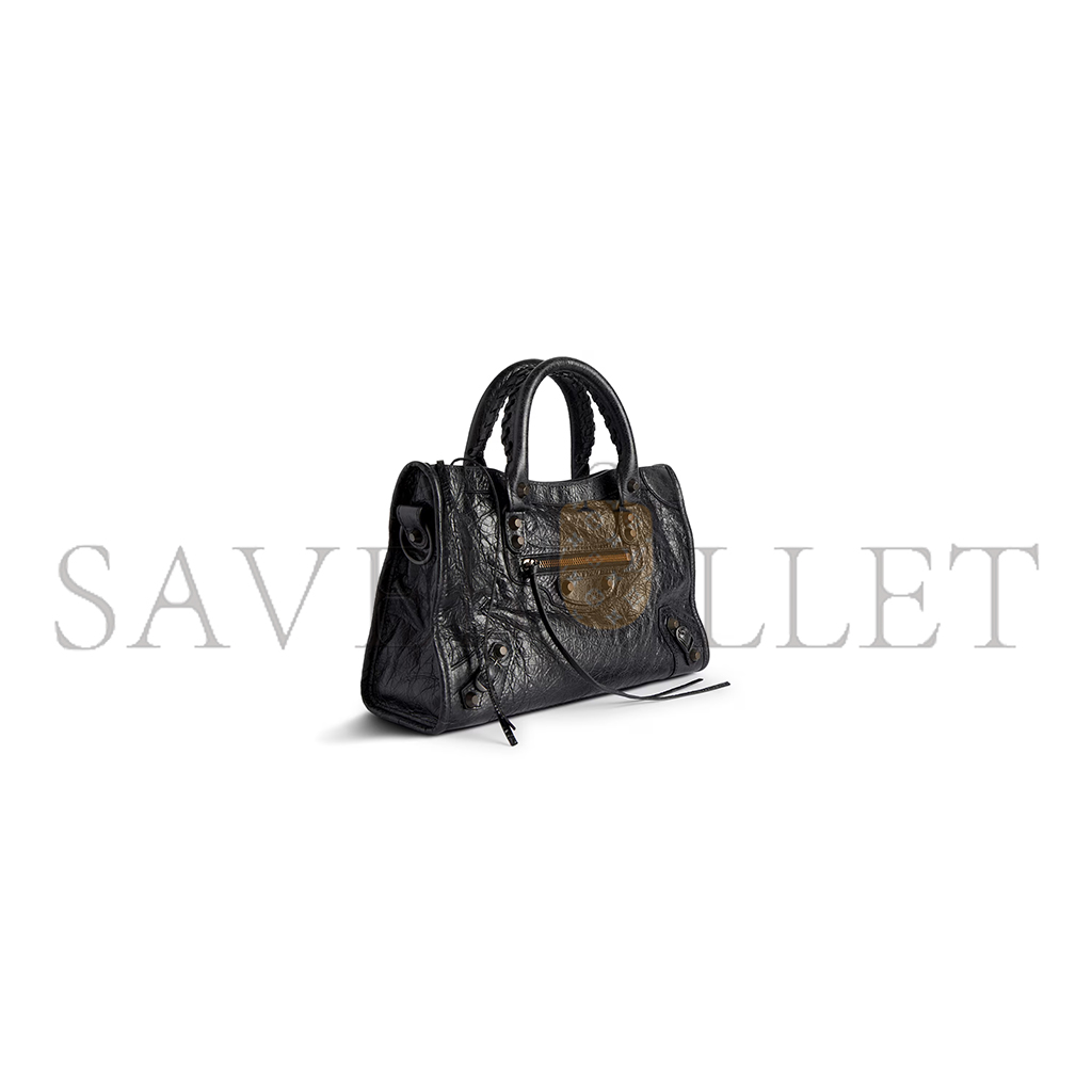 BALENCIAGA WOMEN'S LE CITY BAG SMALL IN BLACK 8114422ABEK1000 (29.9*19.1*9.9cm)