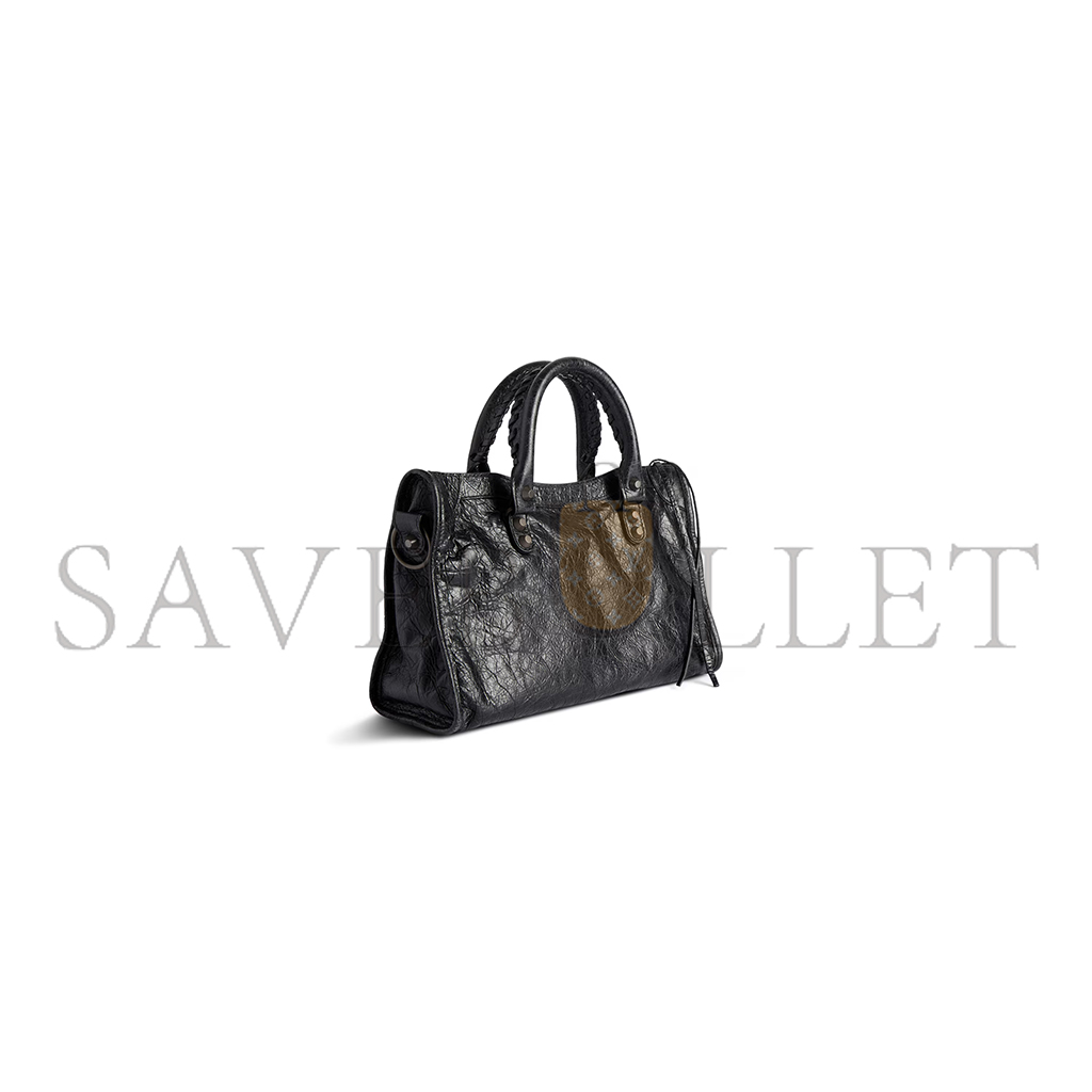 BALENCIAGA WOMEN'S LE CITY BAG SMALL IN BLACK 8114422ABEK1000 (29.9*19.1*9.9cm)