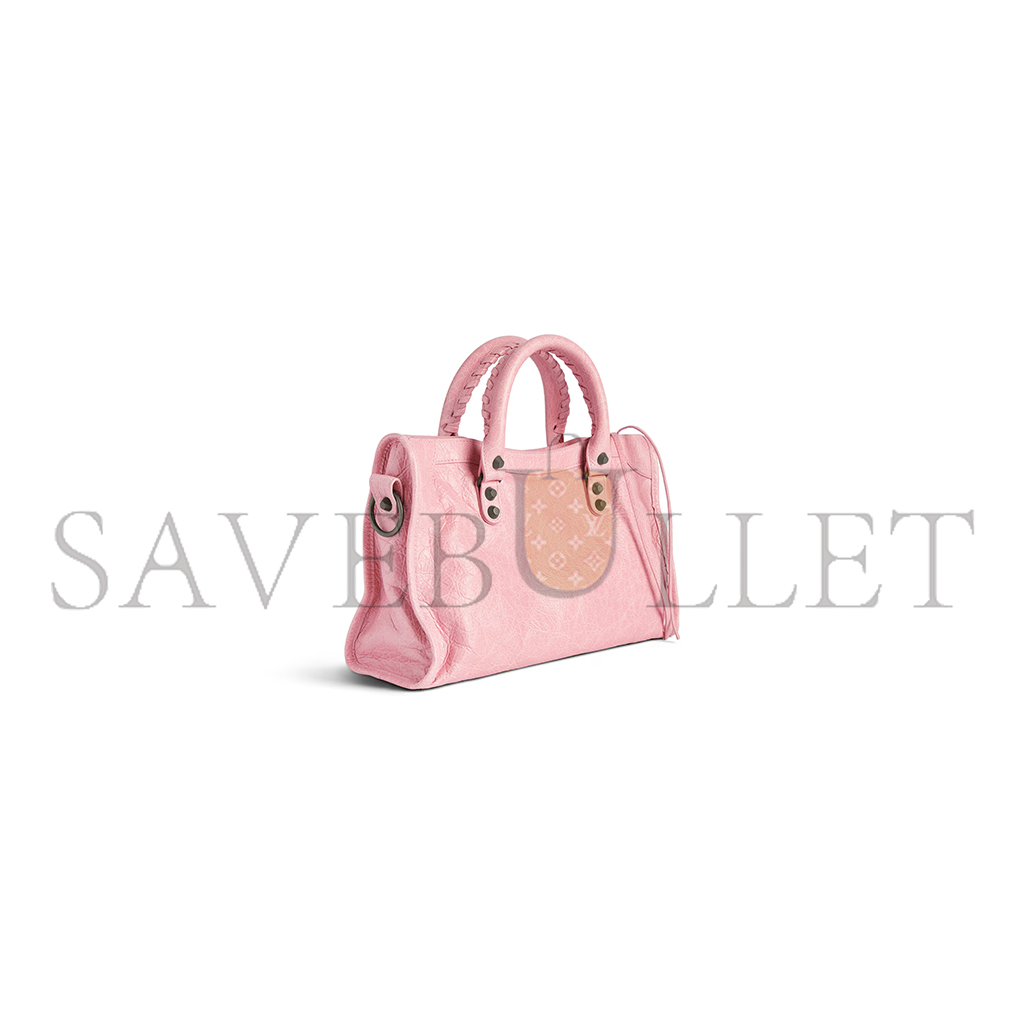 BALENCIAGA WOMEN'S LE CITY BAG SMALL IN VINTAGE PINK 8114422ABEK5826 (29.9*19.1*9.9cm)