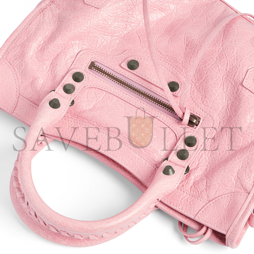 BALENCIAGA WOMEN'S LE CITY BAG SMALL IN VINTAGE PINK 8114422ABEK5826 (29.9*19.1*9.9cm)