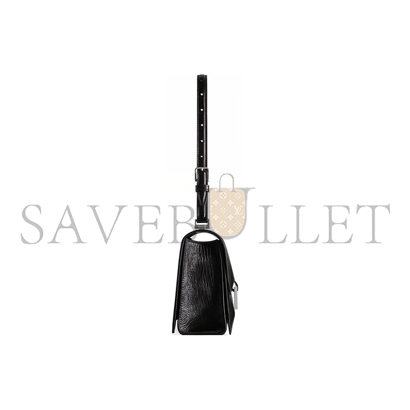 BALENCIAGA WOMEN'S CRUSH BAG IN SMALL BLACK 7657342AAR21000 (24.8*14.9*8.8cm)