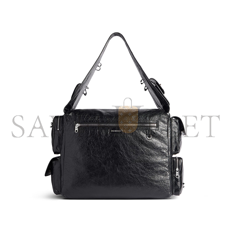 BALENCIAGA MEN'S SUPERBUSY SLING BAG LARGE IN BLACK 7021682ABDJ1000 (41.9*29*18.9cm) BALENCIAGA MEN'S SUPERBUSY SLING BAG LARGE IN BLACK 7021682ABDJ1000 (41.9*29*18.9cm)