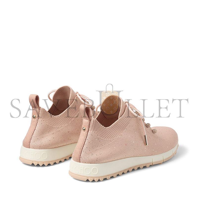 JIMMY CHOO VELES MACARON SEQUIN KNIT TRAINERS VELESBNV113145 JIMMY CHOO VELES MACARON SEQUIN KNIT TRAINERS VELESBNV113145