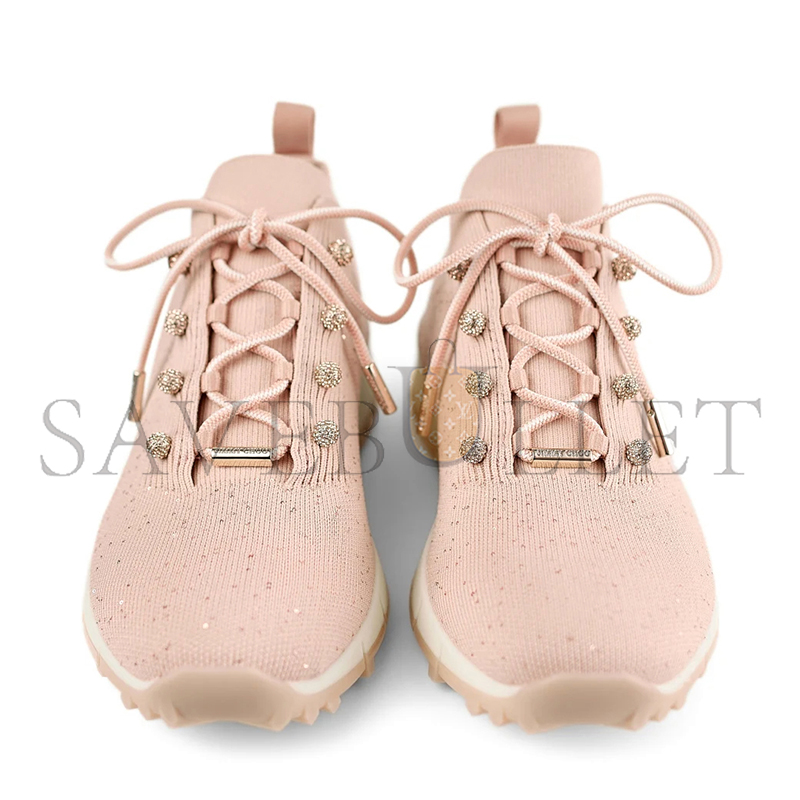 JIMMY CHOO VELES MACARON SEQUIN KNIT TRAINERS VELESBNV113145 JIMMY CHOO VELES MACARON SEQUIN KNIT TRAINERS VELESBNV113145