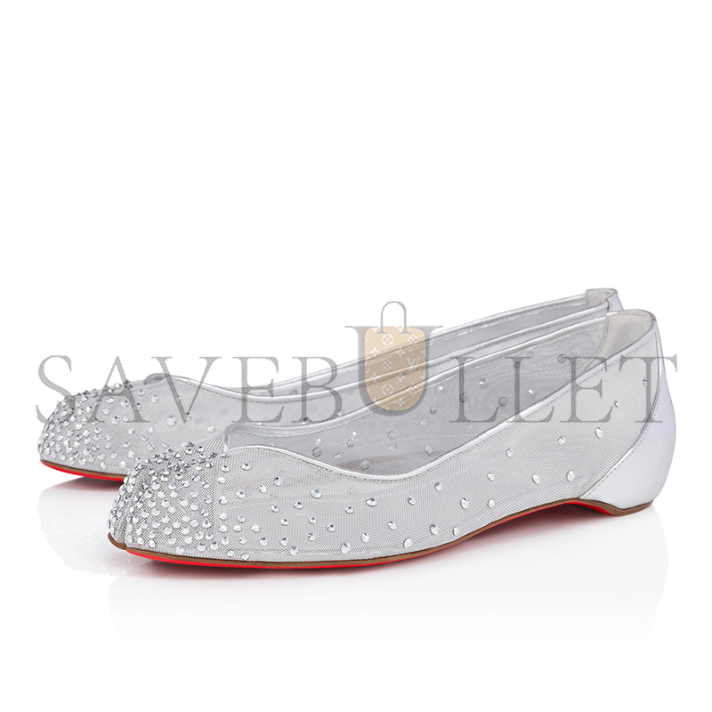 CHRISTIAN LOUBOUTIN MARLOUGIELA STRASS SILVER 1251025S211