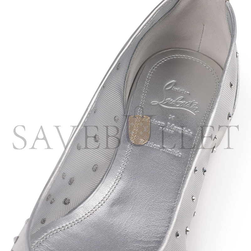 CHRISTIAN LOUBOUTIN MARLOUGIELA STRASS SILVER 1251025S211