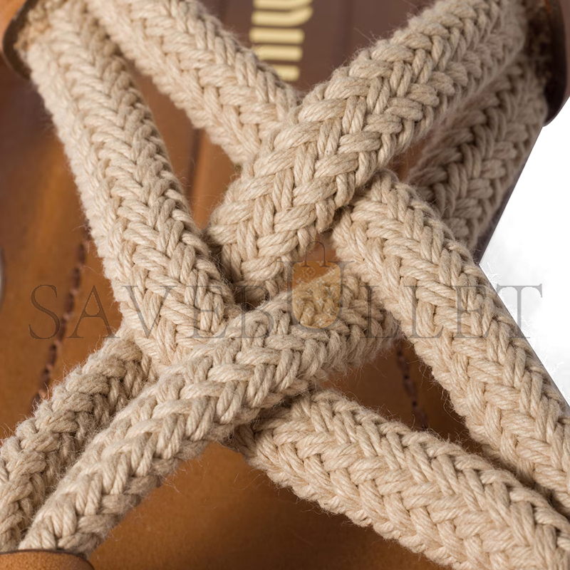 MIU MIU FLAT CORD SANDALS 5X415E MIU MIU FLAT CORD SANDALS 5X415E