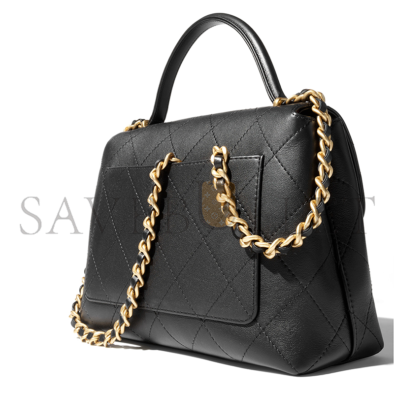 CHANEL SMALL FLAP BAG WITH TOP HANDLE 296382 (28*20.5*9.5cm) CHANEL SMALL FLAP BAG WITH TOP HANDLE 296382 (28*20.5*9.5cm)