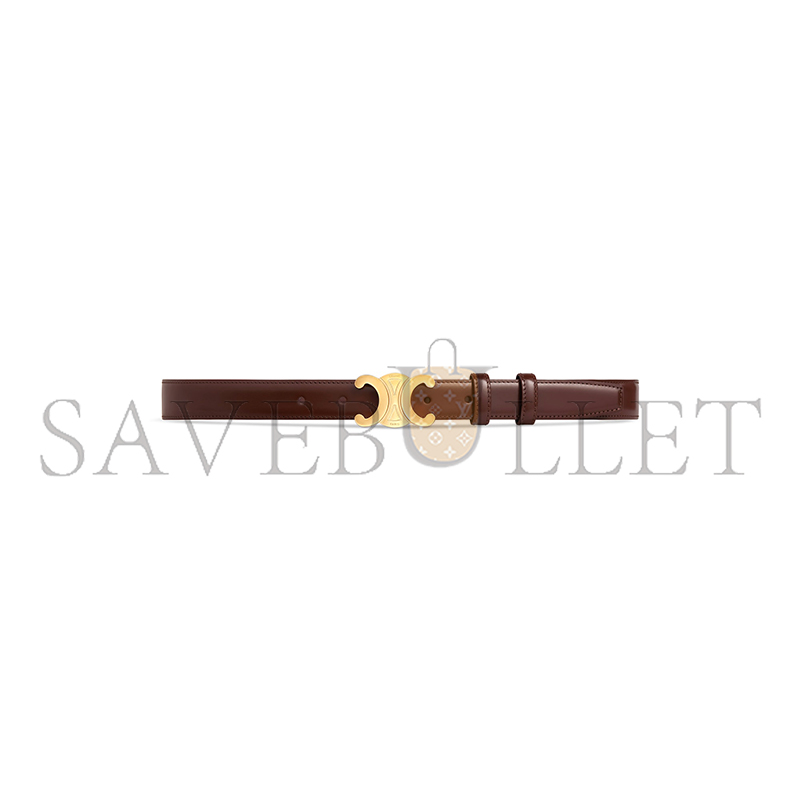 CELINE MEDIUM 25MM TRIOMPHE BELT IN TAURILLON LEATHER 45AK93A01.18CS