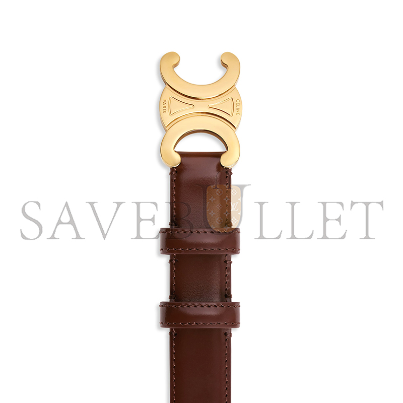 CELINE MEDIUM 25MM TRIOMPHE BELT IN TAURILLON LEATHER 45AK93A01.18CS CELINE MEDIUM 25MM TRIOMPHE BELT IN TAURILLON LEATHER 45AK93A01.18CS
