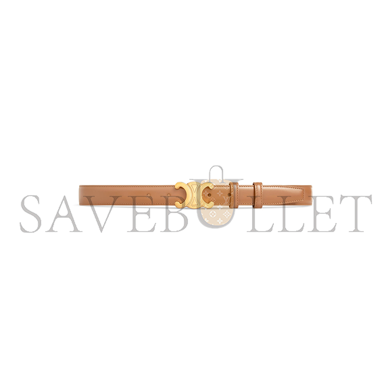 CELINE MEDIUM 25MM TRIOMPHE BELT IN TAURILLON LEATHER 45AK93A01.18BU