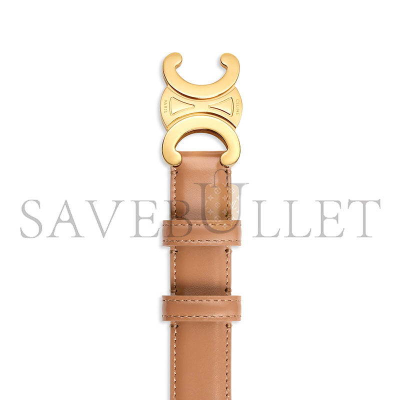CELINE MEDIUM 25MM TRIOMPHE BELT IN TAURILLON LEATHER 45AK93A01.18BU CELINE MEDIUM 25MM TRIOMPHE BELT IN TAURILLON LEATHER 45AK93A01.18BU