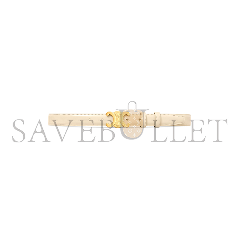 CELINE MEDIUM 25MM TRIOMPHE BELT IN TAURILLON LEATHER 45AK93A01.02PP