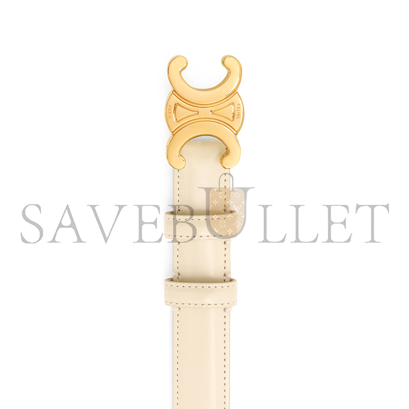 CELINE MEDIUM 25MM TRIOMPHE BELT IN TAURILLON LEATHER 45AK93A01.02PP CELINE MEDIUM 25MM TRIOMPHE BELT IN TAURILLON LEATHER 45AK93A01.02PP