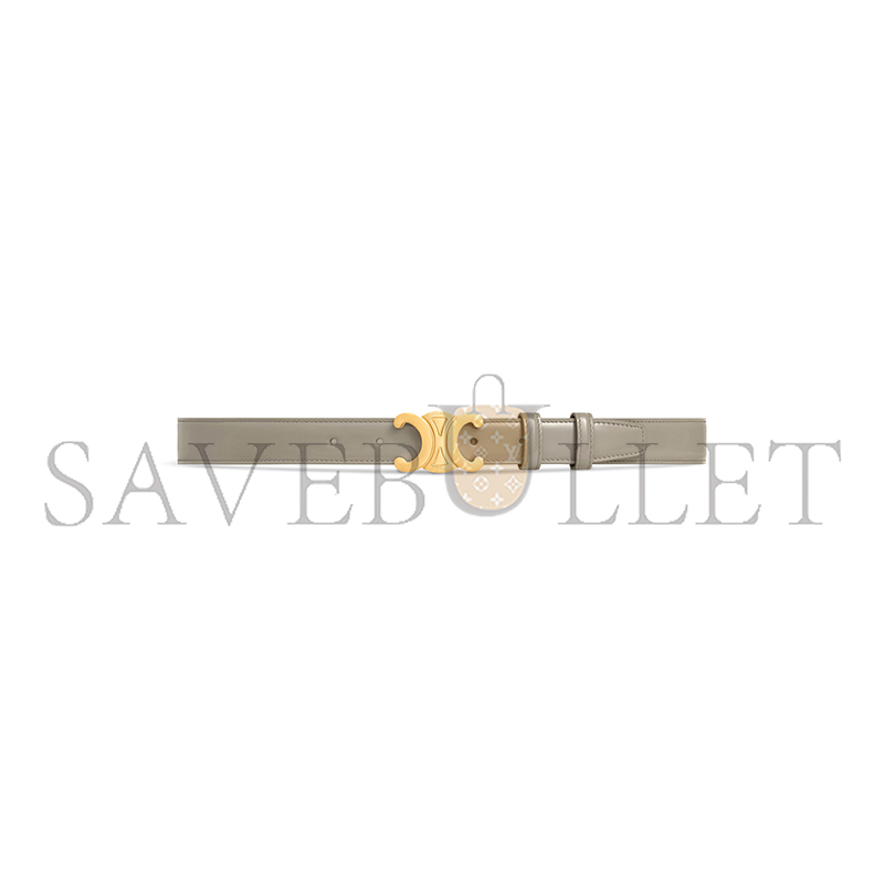 CELINE MEDIUM 25MM TRIOMPHE BELT IN TAURILLON LEATHER 45AK93A01.10BL