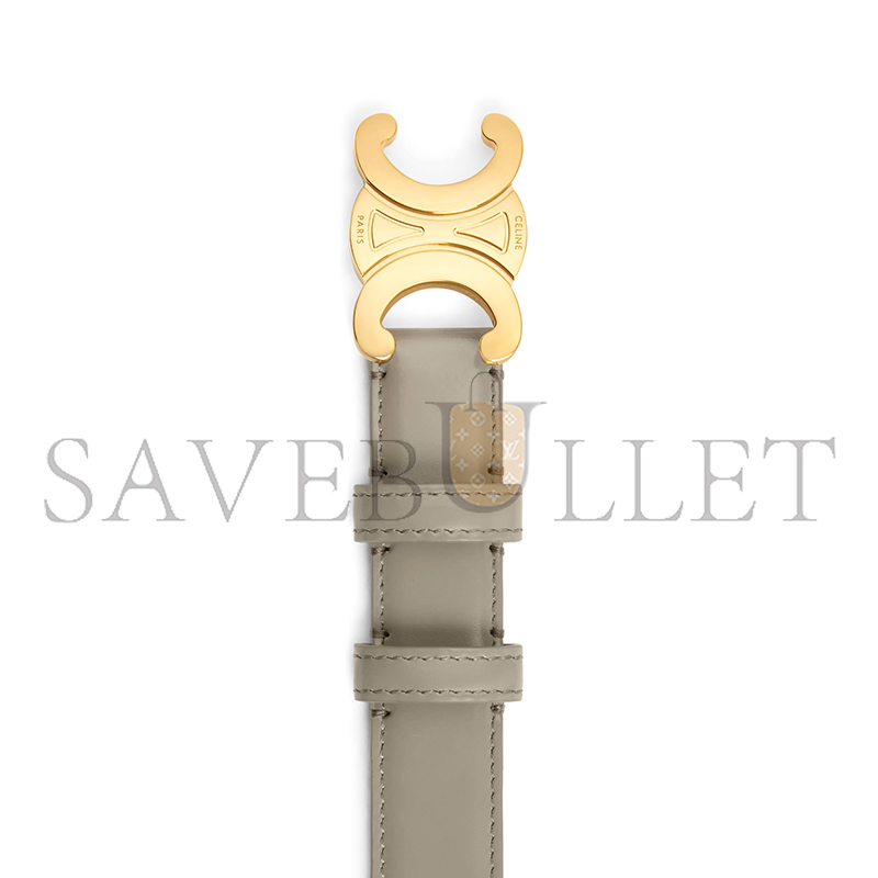 CELINE MEDIUM 25MM TRIOMPHE BELT IN TAURILLON LEATHER 45AK93A01.10BL CELINE MEDIUM 25MM TRIOMPHE BELT IN TAURILLON LEATHER 45AK93A01.10BL