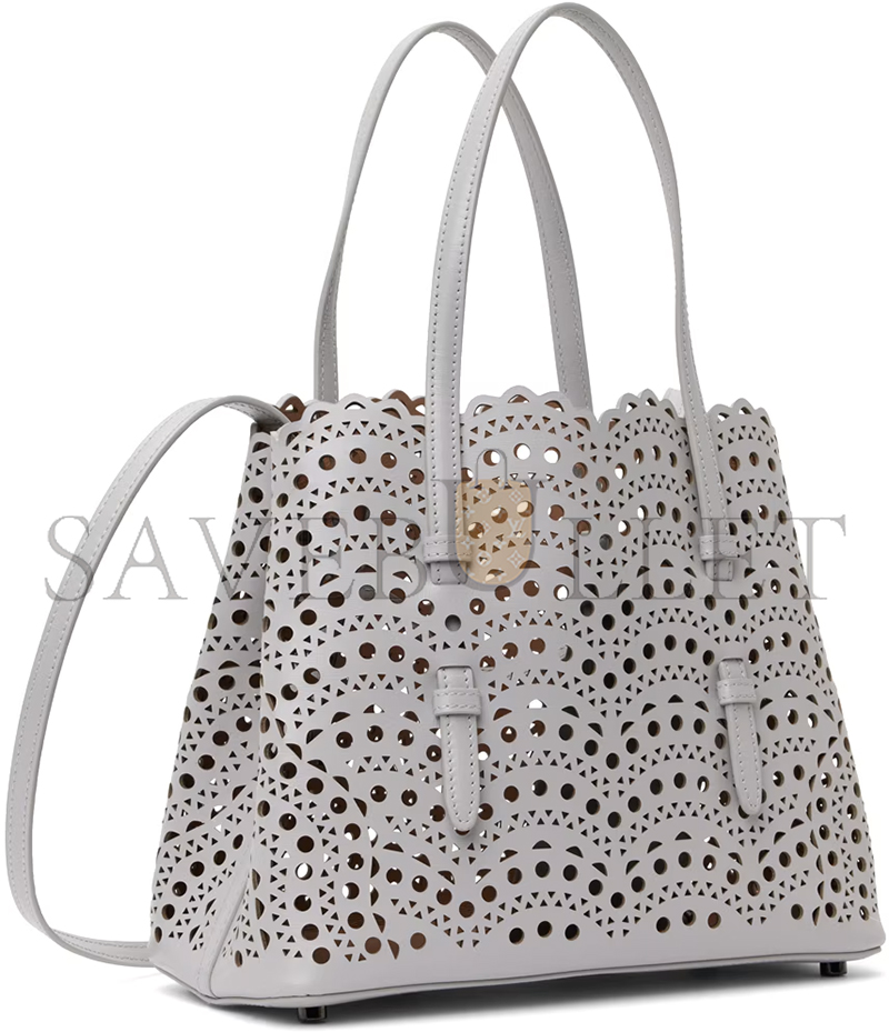 ALAÏA GRAY MINA 25 BAG AA1S06725C0A44 (25*20*12cm)