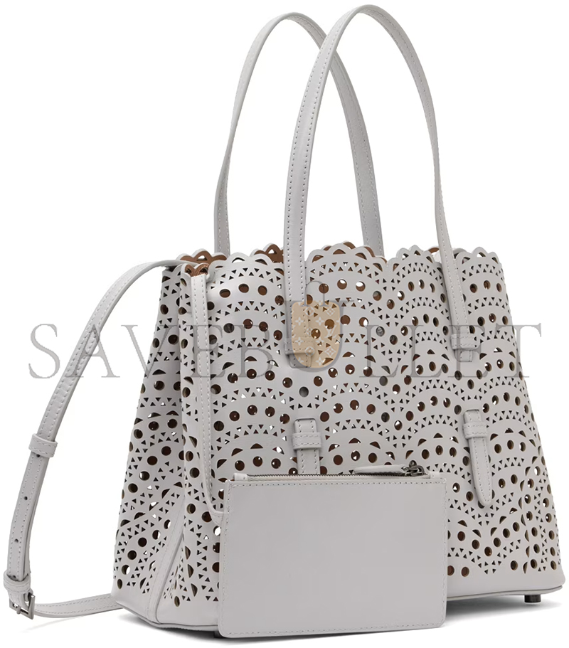 ALAÏA GRAY MINA 25 BAG AA1S06725C0A44 (25*20*12cm)