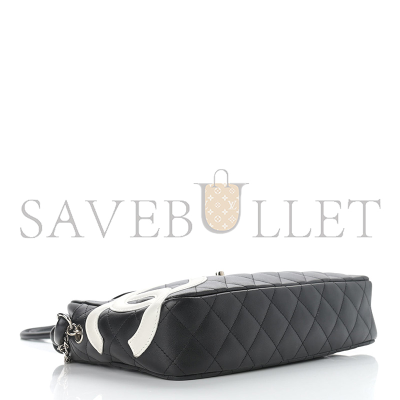 CHANEL CALFSKIN QUILTED CAMBON CAMERA BAG BLACK 928405 (27*16.5*6cm)
