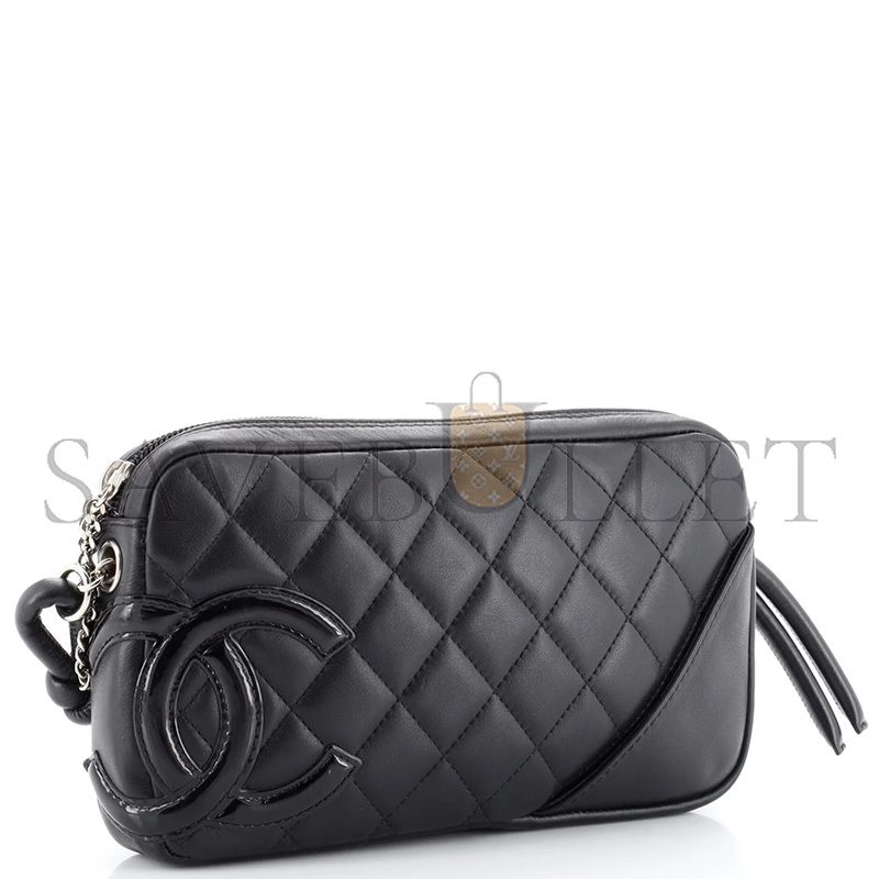 CHANEL CAMBON POCHETTE QUILTED LEATHER 11893953 (20*12*3cm)
