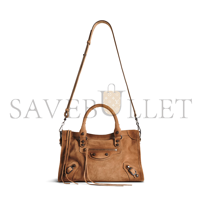 BALENCIAGA WOMEN'S LE CITY BAG SMALL IN CAMEL 8114422AB2A2533 (30*19*10cm) BALENCIAGA WOMEN'S LE CITY BAG SMALL IN CAMEL 8114422AB2A2533 (30*19*10cm)