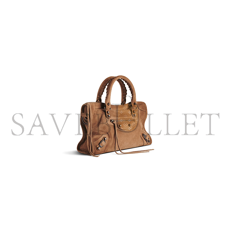 BALENCIAGA WOMEN'S LE CITY BAG SMALL IN CAMEL 8114422AB2A2533 (30*19*10cm) BALENCIAGA WOMEN'S LE CITY BAG SMALL IN CAMEL 8114422AB2A2533 (30*19*10cm)