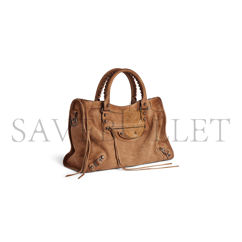 BALENCIAGA WOMEN'S LE CITY BAG MEDIUM IN CAMEL 8230582AB2A2533 (38*24*13cm) BALENCIAGA WOMEN'S LE CITY BAG MEDIUM IN CAMEL 8230582AB2A2533 (38*24*13cm)