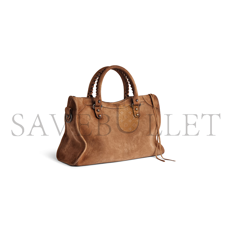 BALENCIAGA WOMEN'S LE CITY BAG MEDIUM IN CAMEL 8230582AB2A2533 (38*24*13cm) BALENCIAGA WOMEN'S LE CITY BAG MEDIUM IN CAMEL 8230582AB2A2533 (38*24*13cm)