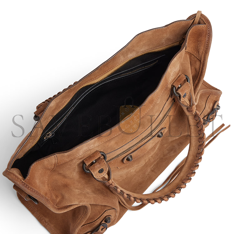 BALENCIAGA WOMEN'S LE CITY BAG MEDIUM IN CAMEL 8230582AB2A2533 (38*24*13cm) BALENCIAGA WOMEN'S LE CITY BAG MEDIUM IN CAMEL 8230582AB2A2533 (38*24*13cm)