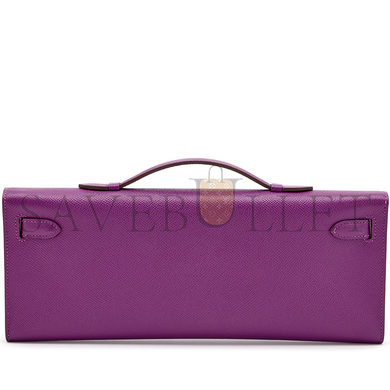 HERMES ANEMONE EPSOM KELLY CUT PALLADIUM HARDWARE 436573 (31*13*2.5cm)
