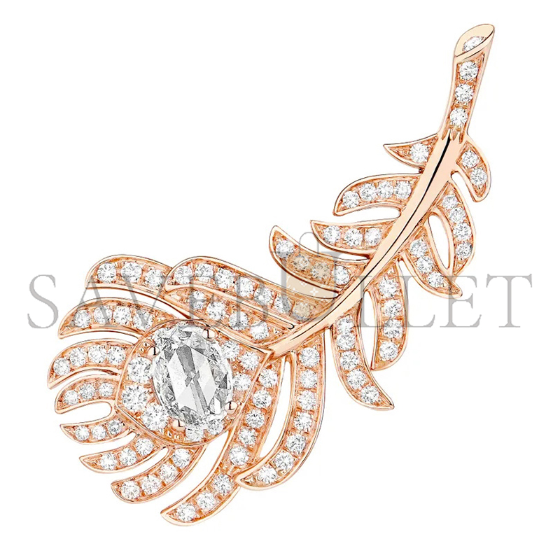 BOUCHERON PLUME DE PAON SMALL EAR CLIPS JCO01323