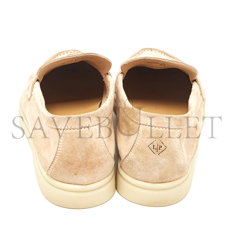 LORO PIANA BEIGE SUEDE SUMMER CHARMS WALK LOAFERS FAE5444D0EE