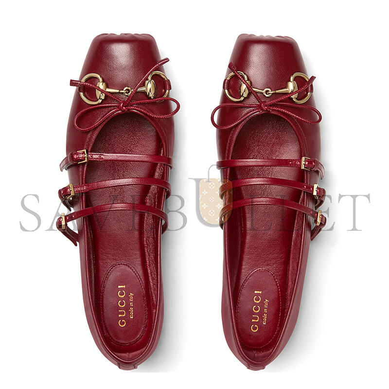 GUCCI WOMEN'S GUCCI HORSEBIT BALLET FLAT 821219 GUCCI WOMEN'S GUCCI HORSEBIT BALLET FLAT 821219