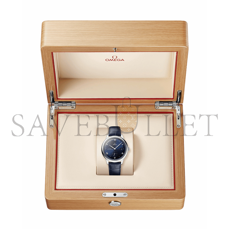OMEGA DE VILLEPRESTIGE41 MM, STEEL ON LEATHER STRAP 434.13.41.20.03.001